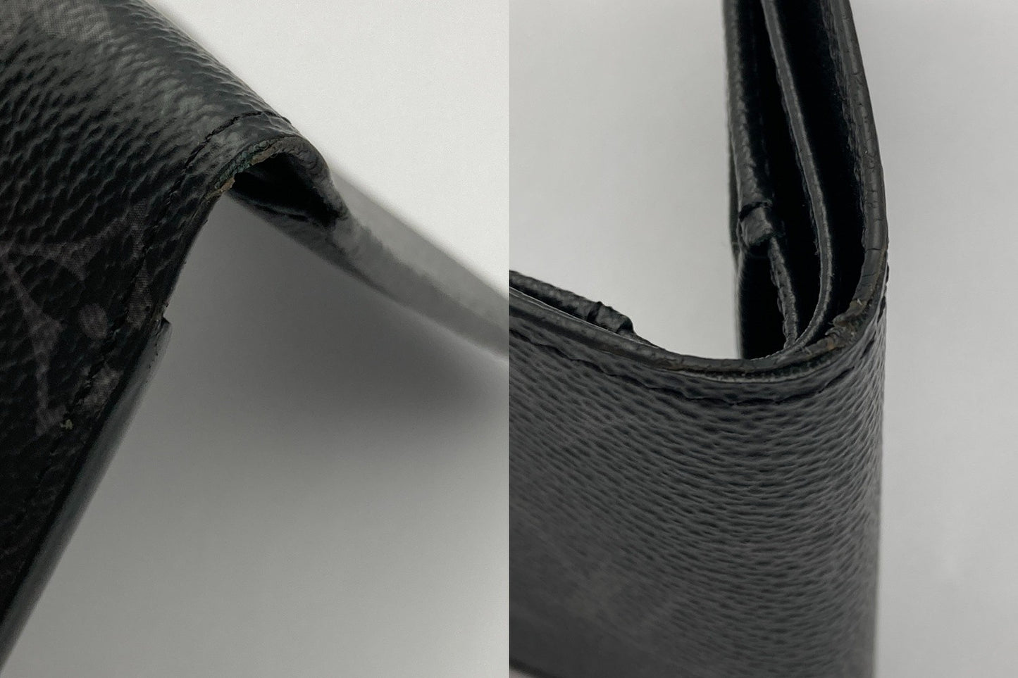 LOUIS VUITTON ルイヴィトン モノグラム・エクリプス ポルトフォイユ ミュルティプル M61695 イニシャル入り メンズ 中古 D4