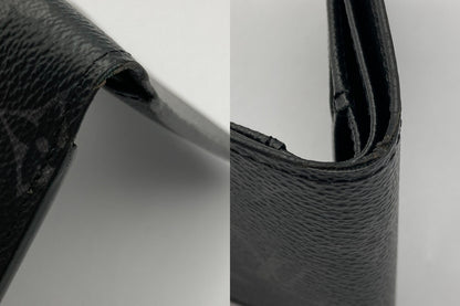 LOUIS VUITTON ルイヴィトン モノグラム・エクリプス ポルトフォイユ ミュルティプル M61695 イニシャル入り メンズ 中古 D4