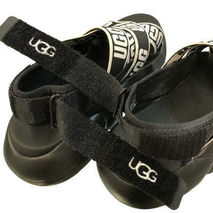 UGG LA Cloud Sandal サンダル レディース ゴムストラップ ロゴ 厚底 ブラック 23cm 1110090 中古 T1