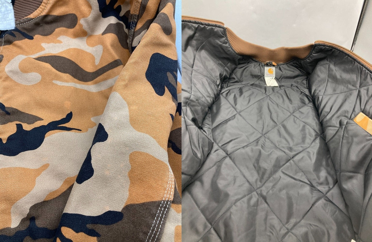 carhartt カーハート オレンジカモ コットンダック ジャケット 中古 D4