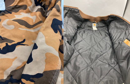 carhartt カーハート オレンジカモ コットンダック ジャケット 中古 D4