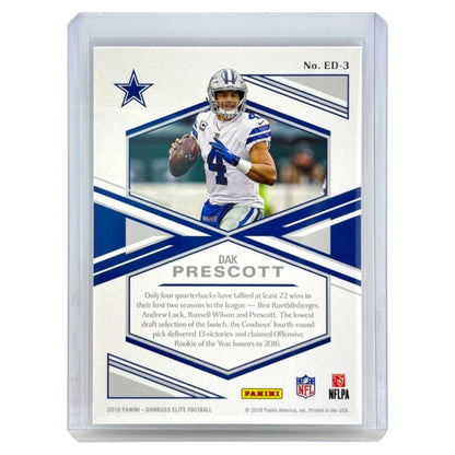 PANINI NFLカード DONRUSS ELITE DAK PRESCOTT DALLAS COWBOYS #ED-3 中古 IT1