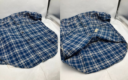 FREEWHEELERS フリーホイーラーズ Neal Cassady Railroad ベイクヘッドシャツ インディゴチェック サイズ14 メンズ 中古 D4