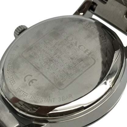 COACH コーチ 腕時計 レディース クォーツ アナログ SS ステンレススチール ラウンド 馬車 シンプル 113.7.14.1528 中古 T1