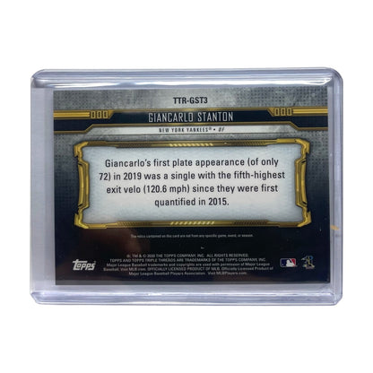 TOPPS MLBカード TRIPLE THREADS GIANCARLO STANTON YANKEES 06/27 #TTR-GST3 中古 IT2