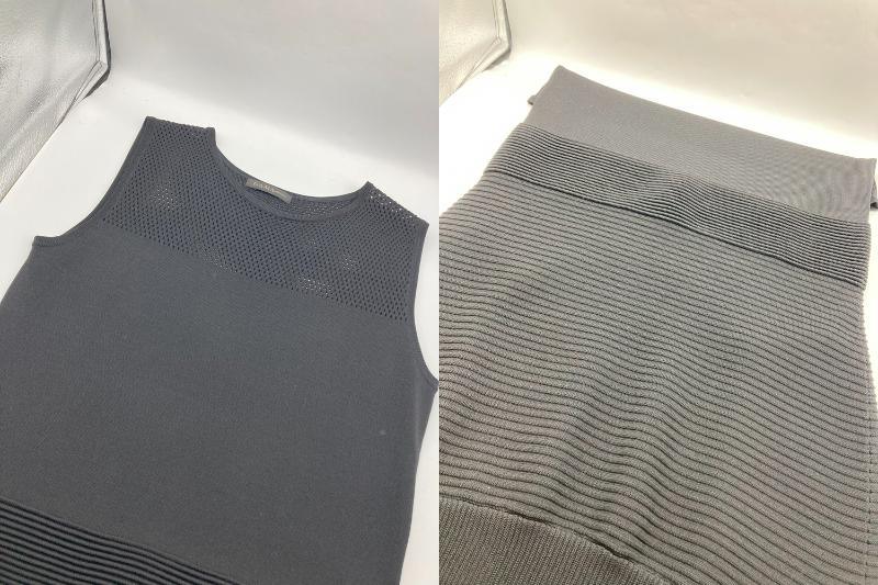 DAMA collection ダーマコレクション ノースリーブ ワンピース サイズLL ブラック 13630-00078 中古 D4