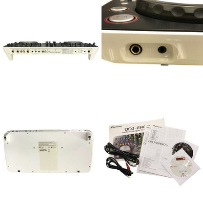 Pioneer DJコントローラー ホワイト/ブラック LED エフェクト ホームDJ ミックス DDJ-ERGO-V 中古 T1