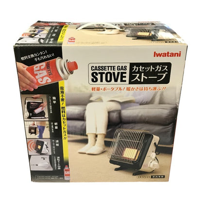 イワタニ カセットガスストーブ ブラック/ホワイト 速暖 持ち運び簡単 屋内専用 ガスボンベ CB-STV-EX 中古 T1