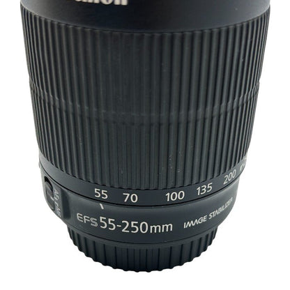 ジャンク品 Canon キヤノン EF-S55-250mm F4-5.6 Is STM ズームレンズ カメラ レンズ 中古 W４
