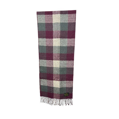 Glen Prince グレンプリンス ウール 100％ マフラー チェック ストライプ メンズ レディース 冬 ユニセックス 中古 W４