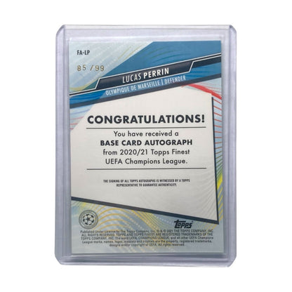 TOPPS サッカーカード FINEST LUCAS PERRIN MARSEILLE /99 #FA-LP 中古 IT2