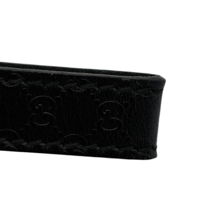 GUCCI グッチ マイクロGG ストラップ 039・1450・1150 ブラック レザー 本革 小物 ブランド レディース メンズ 中古 W４