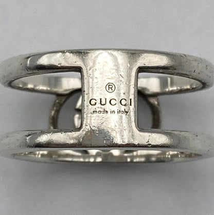 GUCCI グッチ インターロッキングG リング シルバー925 16号 中古 D4