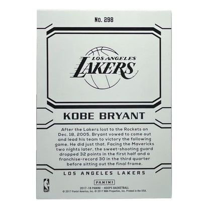 PANINI NBAカード HOOPS KOBE BRYANT LOS ANGELES LAKERS #298 中古 IT2