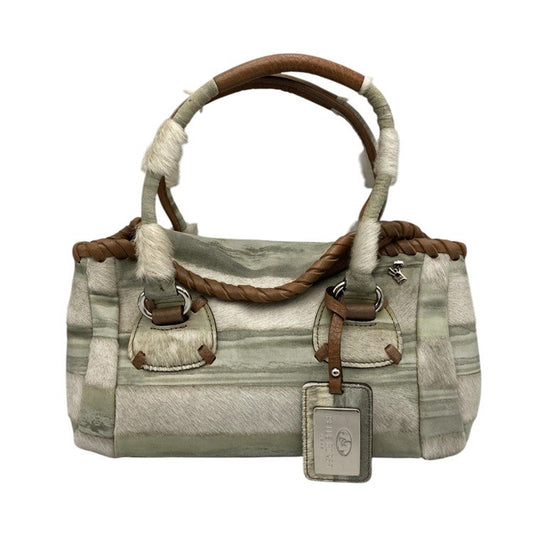 PELLE BORSA ペレボルサ ハラコ ハンドバッグ 中古 D4