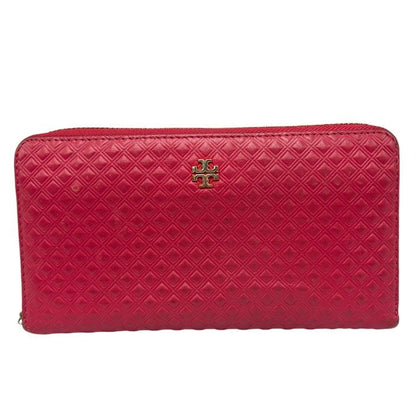 TORYBURCH トリーバーチ キルティング 長財布 ピンク ブランド 財布 レザー かわいい ラウンドファスナー 中古 W４
