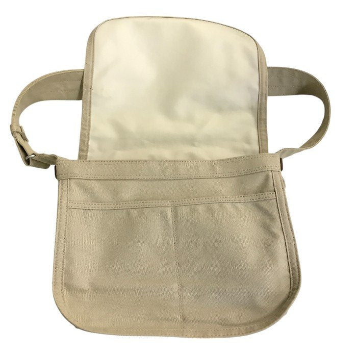 PORTER GIRL ポーター ガール NAKED ネイキッド ショルダーバッグ M ベージュ 鞄 キャンバス レディース 中古 WK1