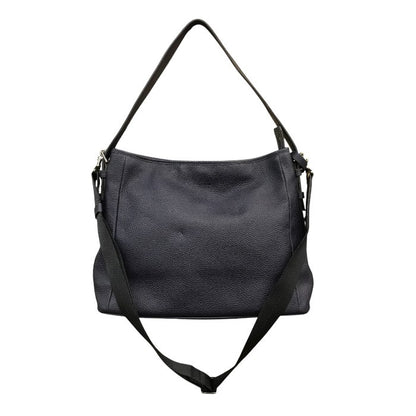 FUJITAKA フジタカ ショルダーバッグ レディース オールシーズン レザー ネイビー 中古 N1