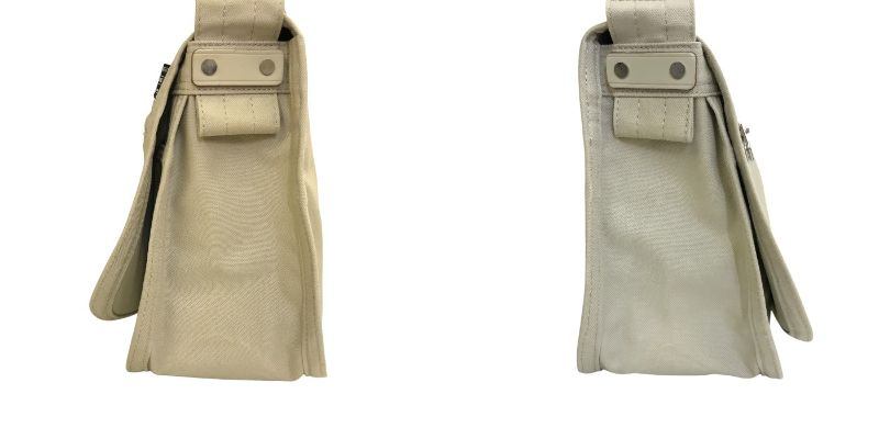 PORTER GIRL ポーター ガール NAKED ネイキッド ショルダーバッグ M ベージュ 鞄 キャンバス レディース 中古 WK1