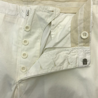 EMPORIO ARMANI エンポリオアルマーニ パンツ メンズ 春夏 コットン 無地 ストレート ホワイト 54サイズ 中古 T1