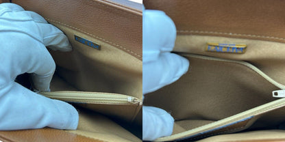 DANIEL HOPENAND 香鳥屋 KATORIYA レザー 2WAY バッグ 鞄 本革 ショルダー ハンド ブラウン 中古 W４