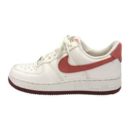 NIKE ナイキ エアフオース1 スニーカー レディース ローカット AIR FORCE バレンタインデー ホワイト/レッド 22.5cm FQ7626-100 中古 T1