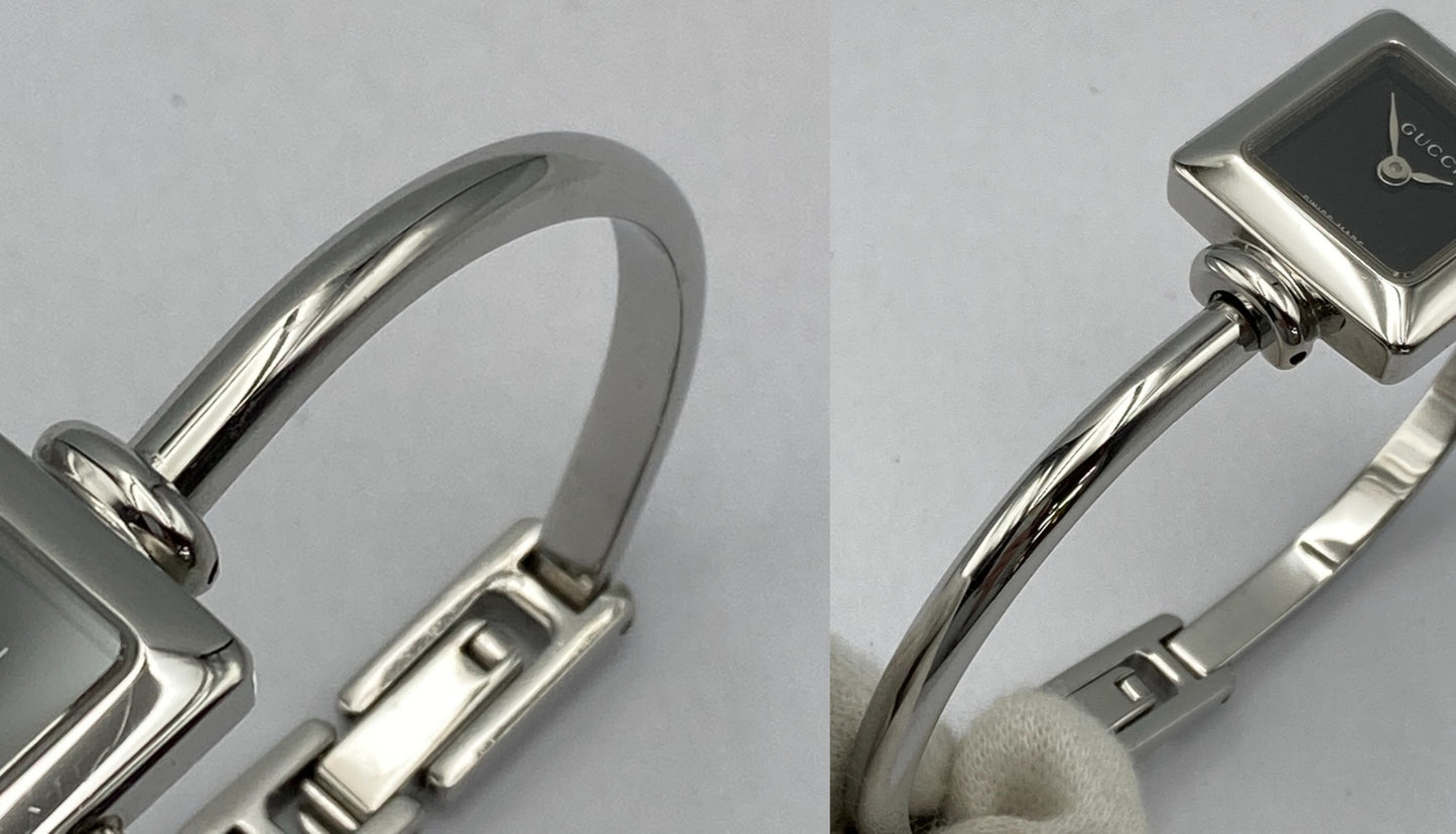GUCCI グッチ バングルウォッチ スクエア クォーツ 1900L 中古 D4