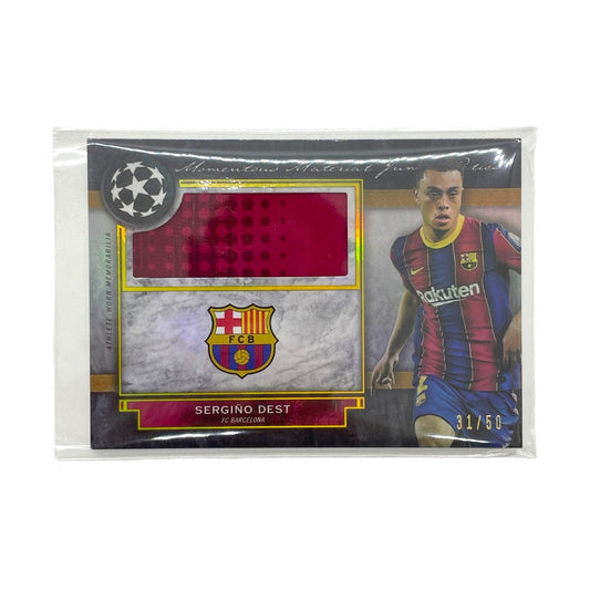 TOPPS サッカーカード MUSEUM COLLECTION SERGINO DEST BARCELONA 31/50 #MMJR-SD 中古 IT1
