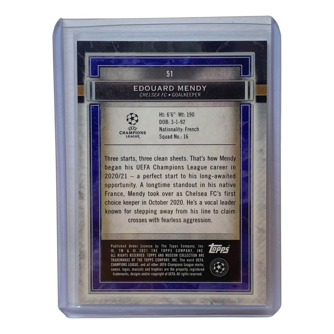TOPPS サッカーカード MUSEUM COLLECTION EDOUARD MENDY CHELSEA 15/25 #51 中古 IT2