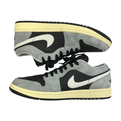 NIKE ナイキ エアジョーダン 1 LOW SE スニーカー メンズ レザー AIR JORDAN グレー/ブラック 26.0cm HQ2010-012 中古 T1