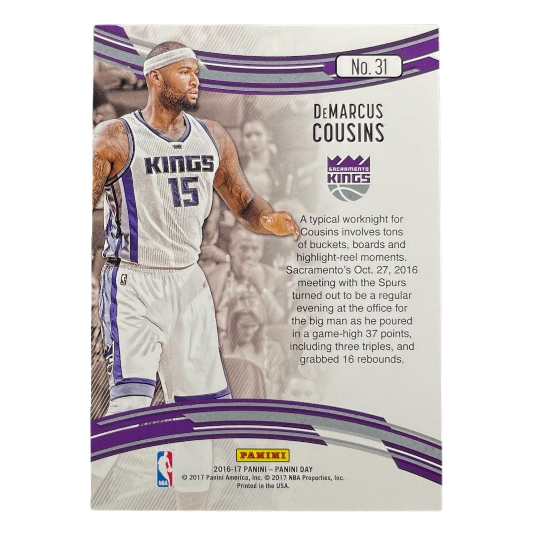 PANINI NBAカード PANINI DAY DEMARCUS COUSINS SACRAMENTO KINGS /50 #31 中古 IT2
