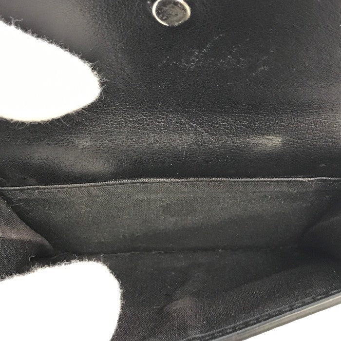 Dior ディオール CD Icon 財布 ユニセックス 三つ折りウォレット レザー コンパクト アイコン ロゴ ブラック 中古 T1