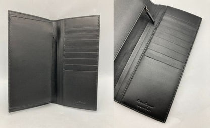 Salvatore Ferragamo フェラガモ ガンチーニ 二つ折り長財布 中古 D4