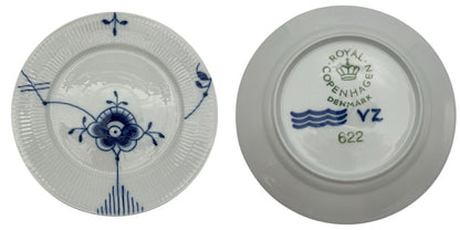 未使用品 ROYAL COPENHAGEN ロイヤルコペンハーゲン ブルーフルテッド 6枚 セット プレート 22cm 皿 大皿 洋食器 中古 W1