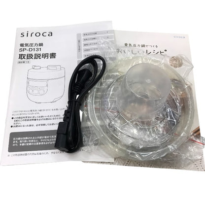 siroca 2L電気圧力鍋 コンパクト2Lモデル/1台6役 SP-D131  レッド 中古 Y1