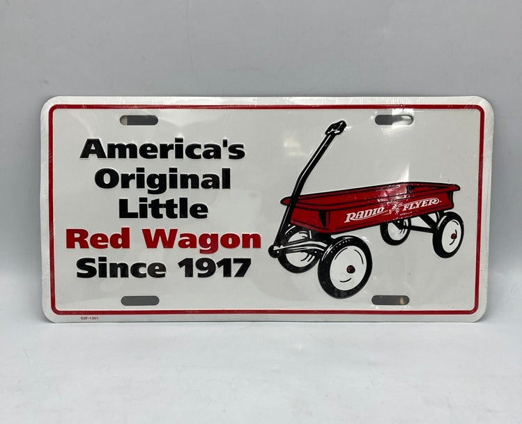 RADIO FLYER ラジオフライヤー TIN SIGN 看板 プレート Red Wagon 中古 D4