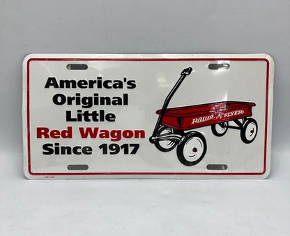 RADIO FLYER ラジオフライヤー TIN SIGN 看板 プレート Red Wagon 中古 D4