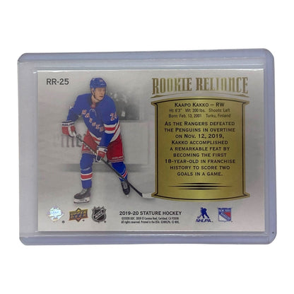 UPPER DECK NHLカード STATURE КААРО КАККО RANGERS 81/99 #RR-25 中古 IT2