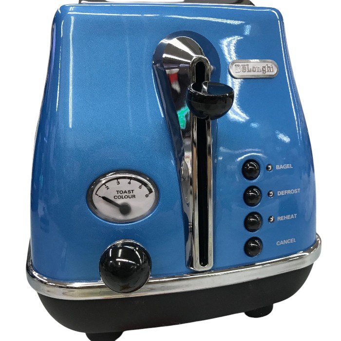 デロンギ ポップアップトースター アイコナ  10~4枚切パン対応 ブルー CTO2003J-B 中古 Y1