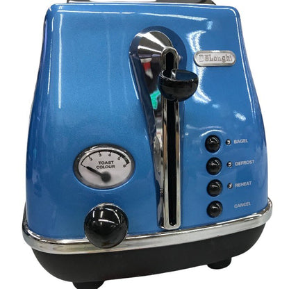 デロンギ ポップアップトースター アイコナ  10~4枚切パン対応 ブルー CTO2003J-B 中古 Y1