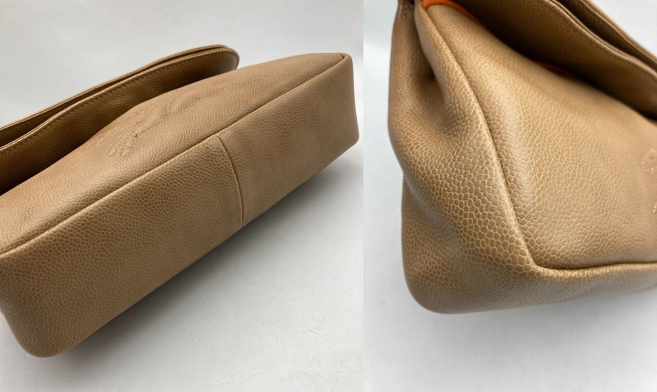 LONGCHAMP ロンシャン レザー ターンロック ショルダーバッグ 中古 D4