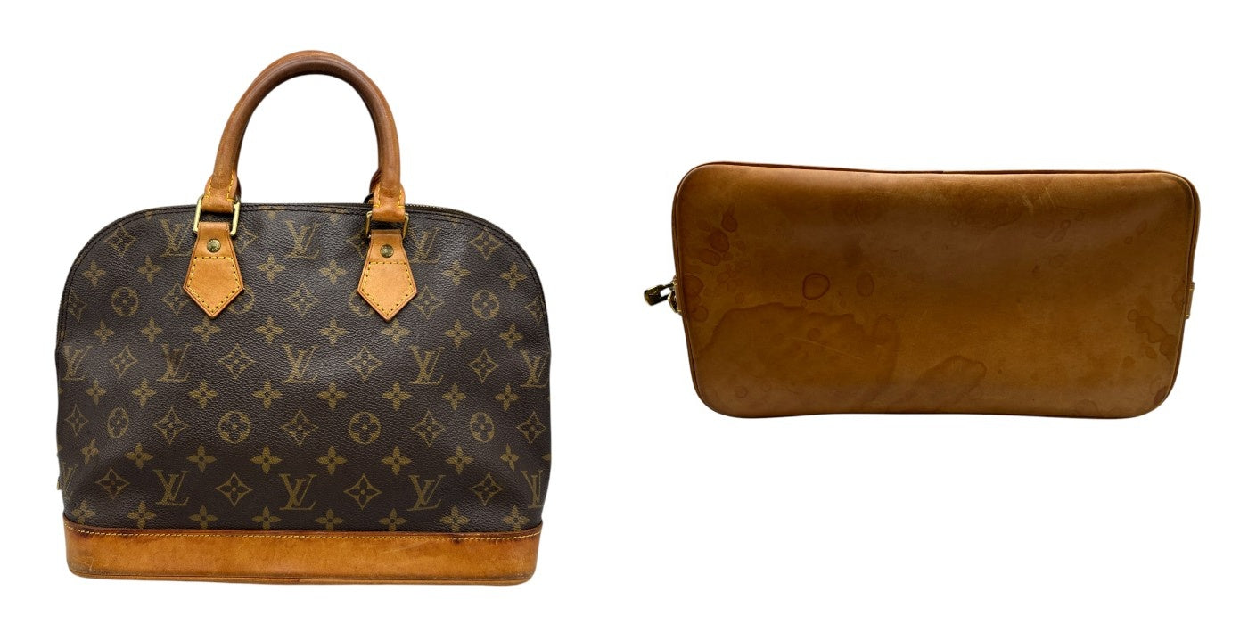 LOUIS VUITTON ルイヴィトン アルマPM 旧型 ハンドバッグ モノグラム M51130 鞄 ブランド レディース 鍵付 中古 W４