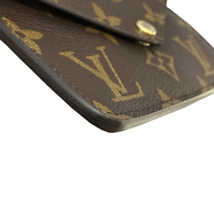 LOUIS VUITTON ルイヴィトン モノグラム ポルトカルトレクトヴェルソ コインケース ユニセックス キーリング カードケース ブラウン M69431 中古 T1