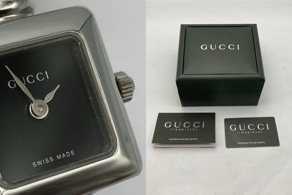 GUCCI グッチ バングルウォッチ スクエア クォーツ 1900L 中古 D4