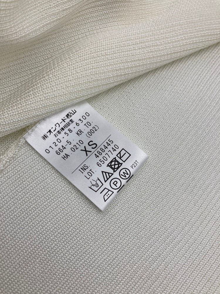 TOCCA トッカ エコファー付き ボレロ カーディガン 488445 サイズXS ホワイト 中古 D4