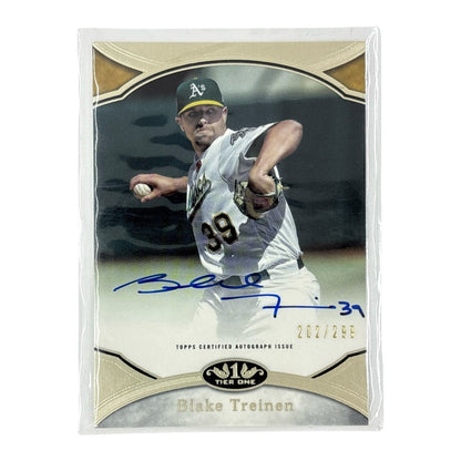 TOPPS MLBカード TIER ONE BLAKE TREINEN OAKLAND ATHLETICS 202/299 #PPA-BTR 中古 IT1