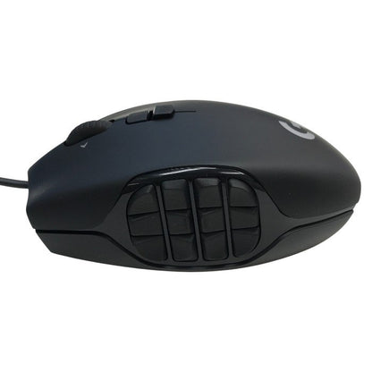 Logicool Gシリーズ MMO ゲーミングマウス ブラック 有線 レーザーマウス ゲーム用 20個のボタン RGB LEDバックライト G600t 中古 T1