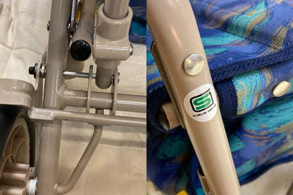 象印ベビー シルバーカー サンホリディ U248(ピーコックブルー) スタンダードDXモデル 中古 D4