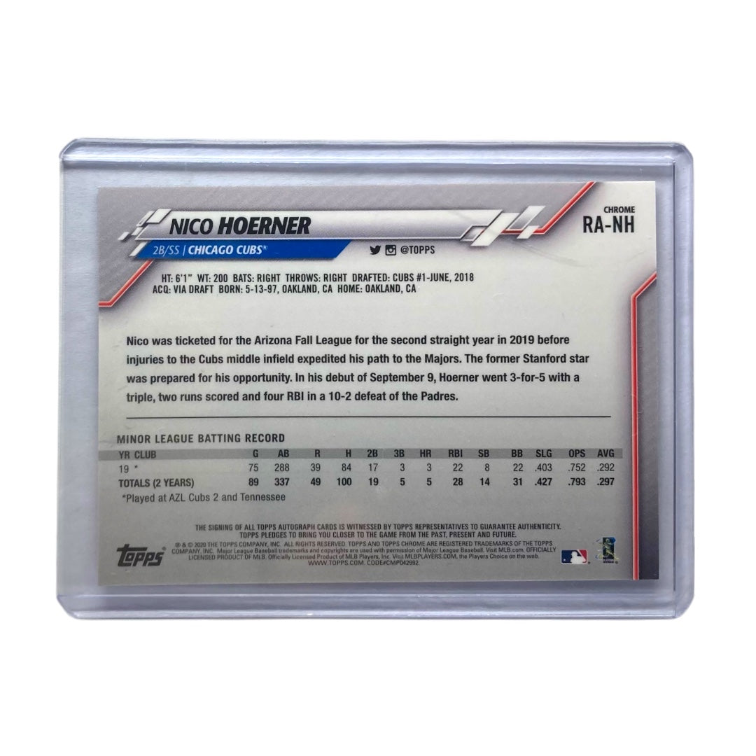 TOPPS MLBカード CHROME NICO HOERNER CHICAGO CUBS #RA-NH 中古 IT2