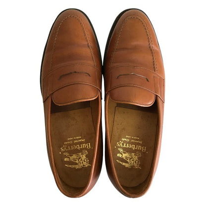 Burberrys バーバリーズ ローファー ブラウン 24 1/2 EE 靴 シューズ レザー 本革 メンズ 中古 W1
